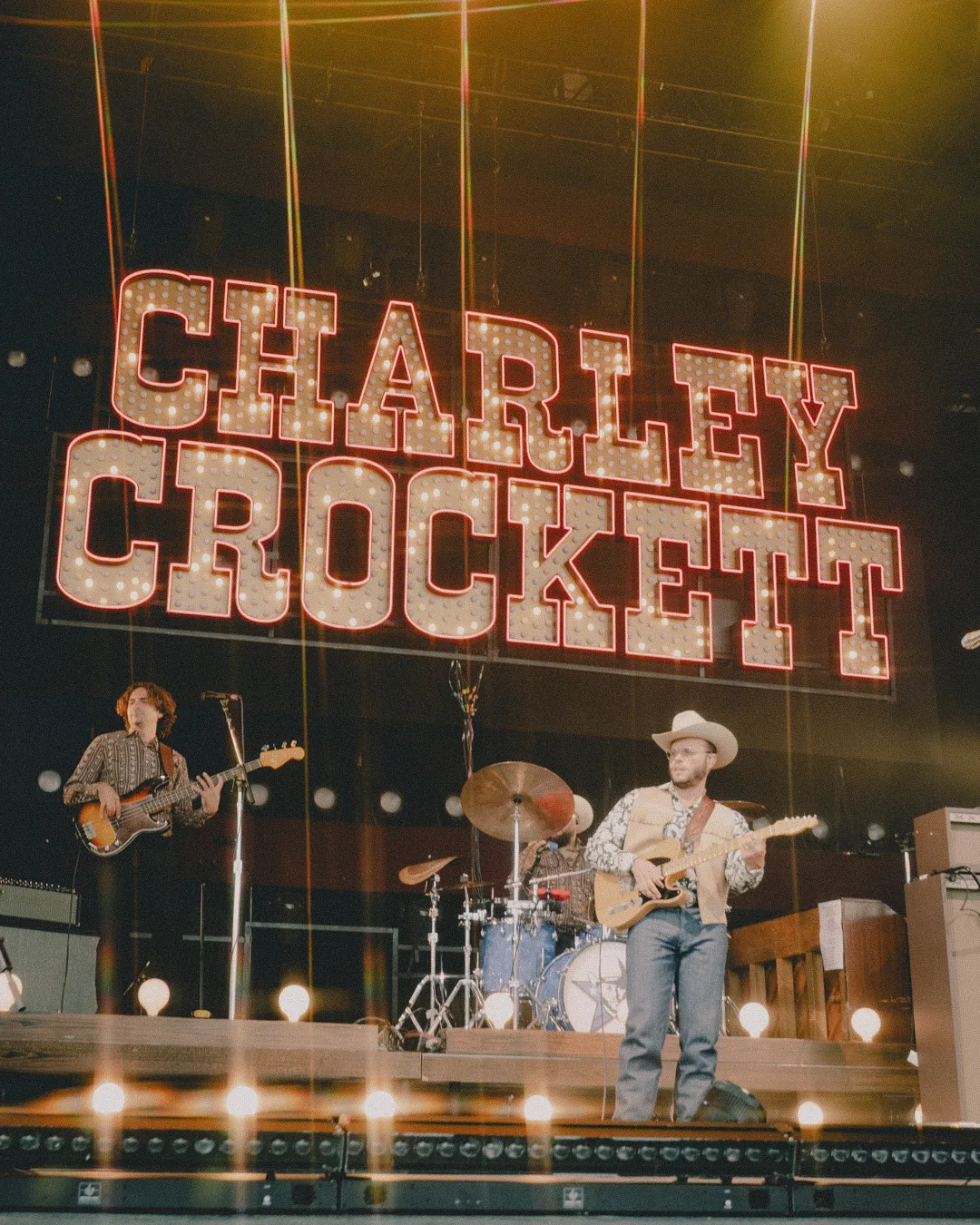 Charley Crockett live performance at St. Augustine Amphitheatre