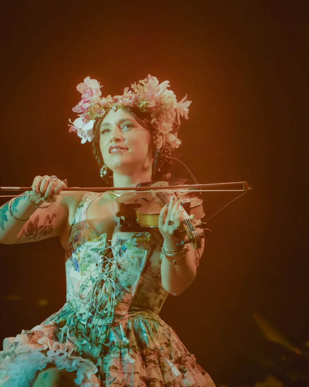 Sierra Ferrell violin performance at St. Augustine Amphitheatre