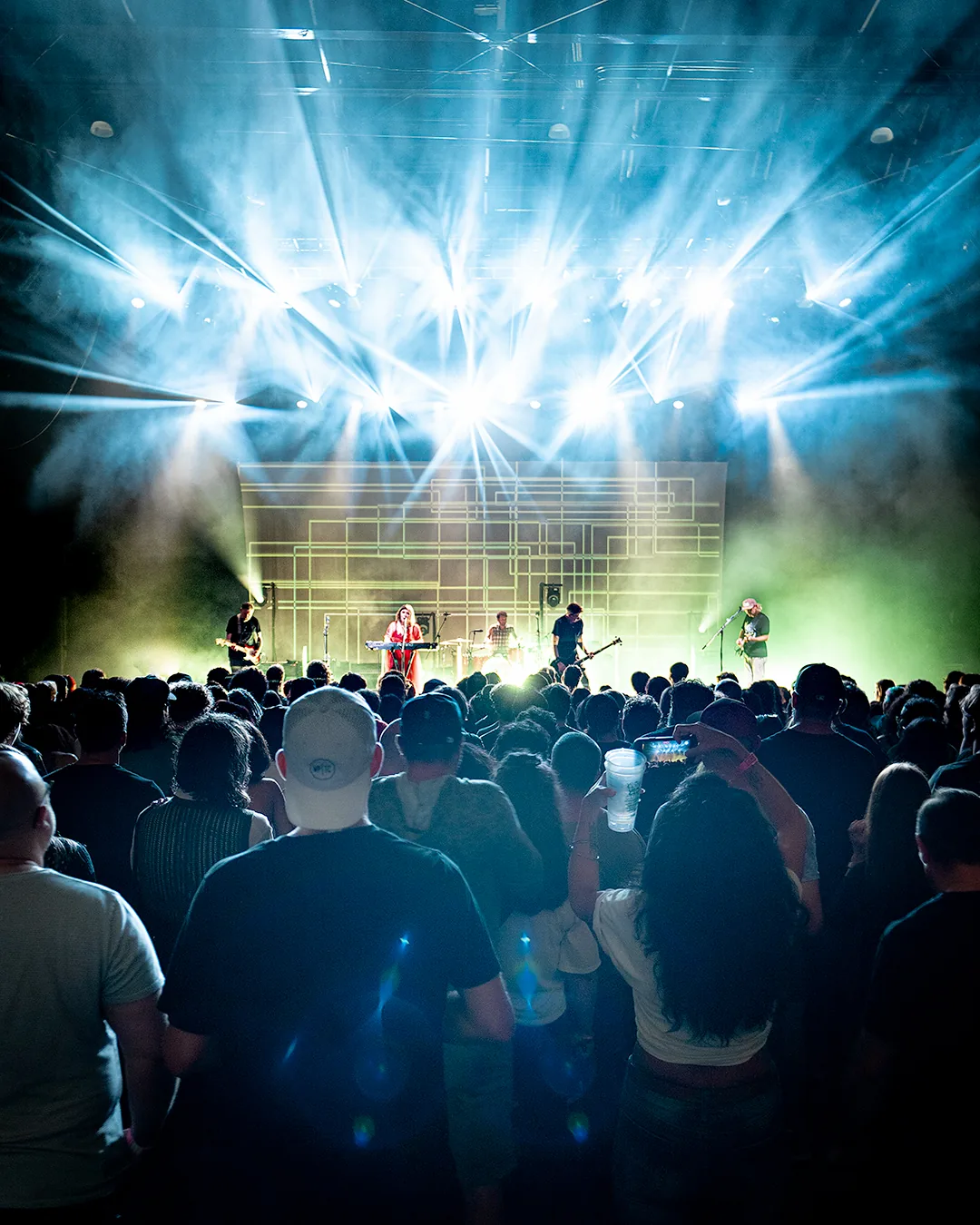 Slowdive live performance at St. Augustine Amphitheatre